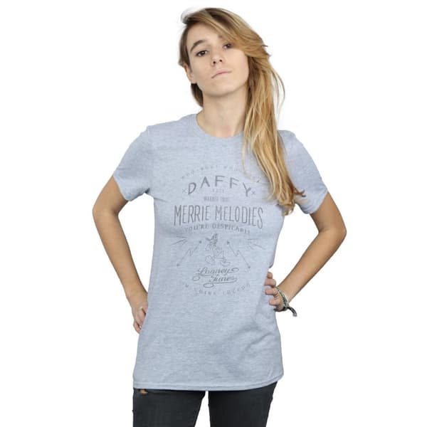 Looney Tunes Womens/Ladies Daffy Duck Despicable Cotton Boyfriend T-Shirt
