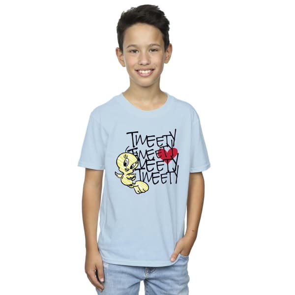 Looney Tunes Boys Tweety Love Heart T-Shirt