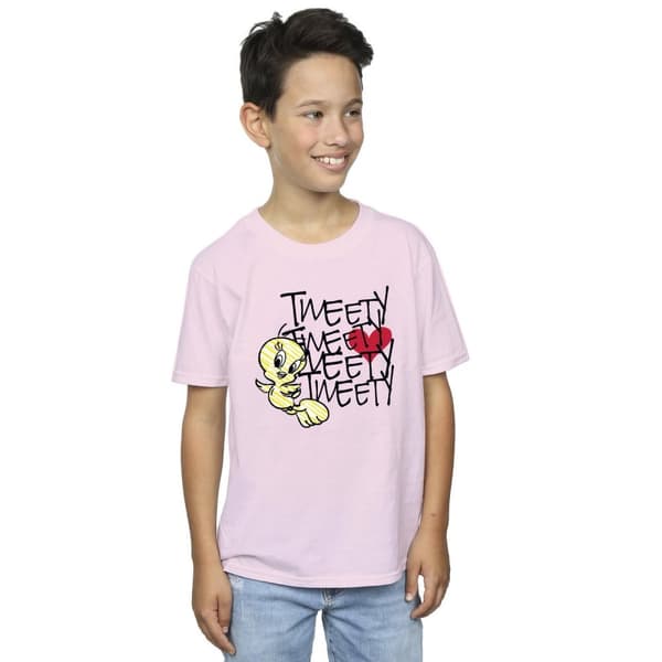 Looney Tunes Boys Tweety Love Heart T-Shirt