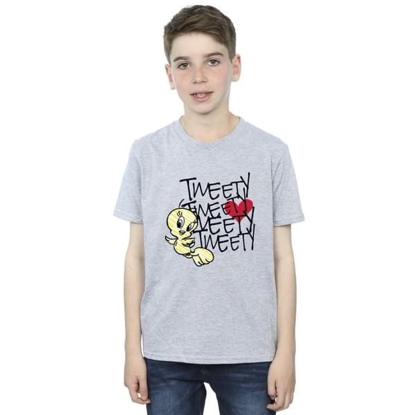 Looney Tunes Boys Tweety Love Heart T-Shirt