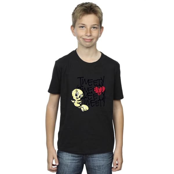 Looney Tunes Boys Tweety Love Heart T-Shirt