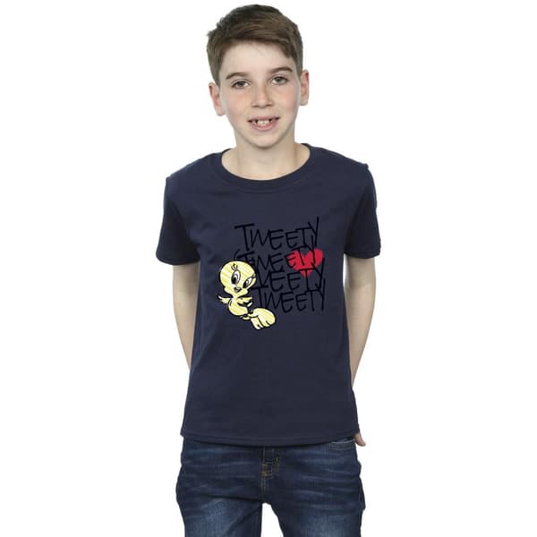 Looney Tunes Boys Tweety Love Heart T-Shirt