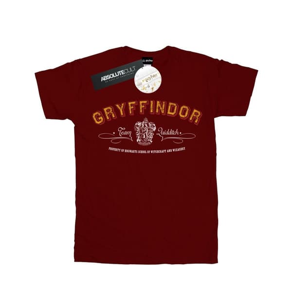 Harry Potter Girls Gryffindor Team Quidditch Cotton T-Shirt