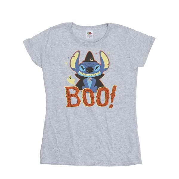 Disney Dam/Tjej Lilo & Stitch Boo! bomulls t-shirt
