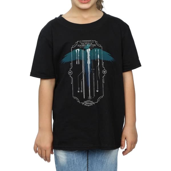 Harry Potter Garrick Ollivander - trollstaven - bomulls-T-shirt för flickor