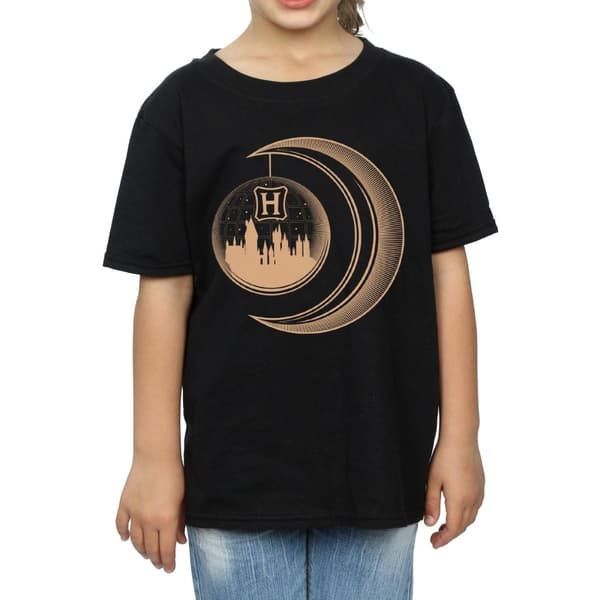 Harry Potter Girls Hogwarts Moon Cotton T-Shirt