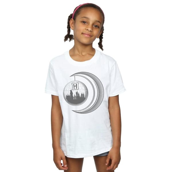 Harry Potter Girls Hogwarts Moon Cotton T-Shirt