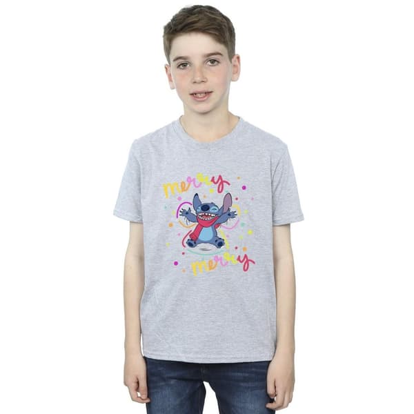 Disney Boys Lilo & Stitch Merry Rainbow T-Shirt