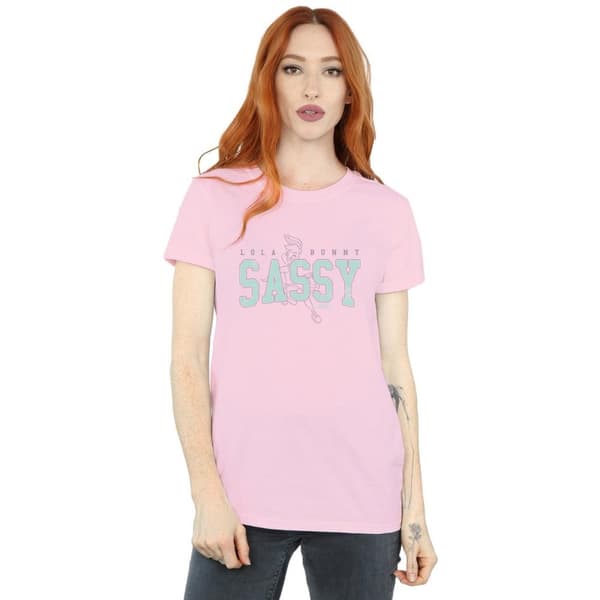 Looney Tunes Dam/Lady Lola Bunny Sassy Boyfriend T-shirt i bomull