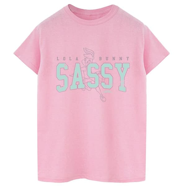 Looney Tunes Dam/Lady Lola Bunny Sassy Boyfriend T-shirt i bomull