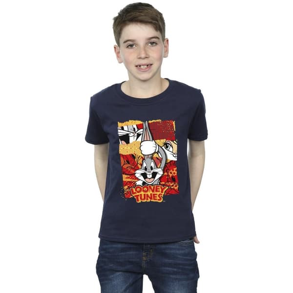 Looney Tunes Boys Bugs Rabbit Comic New Year T-Shirt