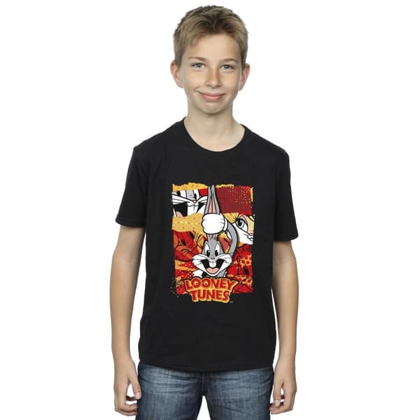 Looney Tunes Boys Bugs Rabbit Comic New Year T-Shirt
