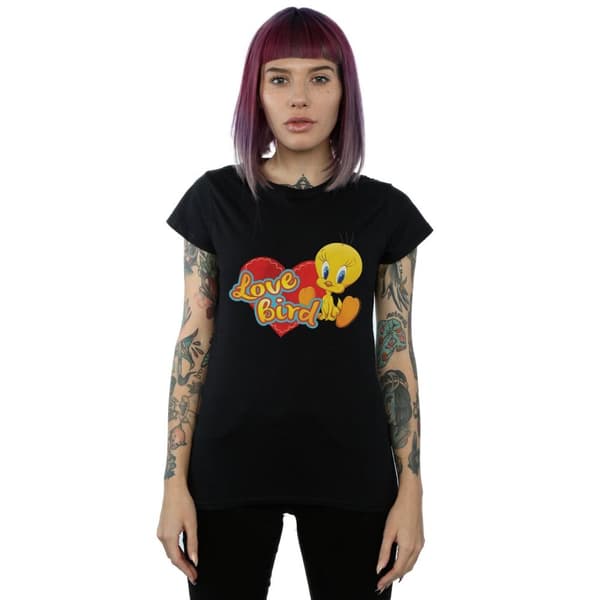 Looney Tunes Womens/Ladies Tweety Pie Valentine´s Day Love Bird Cotton T-Shirt