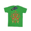 Miniatyrbillede 1 af 5: Harry Potter Girls Christmas Fair Isle Cotton T-Shirt