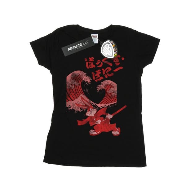 Looney Tunes Dam/Tjej - Bugs Bunny Shogun - T-shirt i bomull Black M