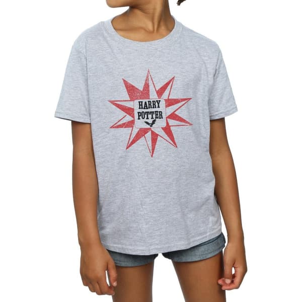 Harry Potter Girls Hedwig Star Cotton T-Shirt
