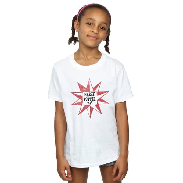 Harry Potter Girls Hedwig Star Cotton T-Shirt
