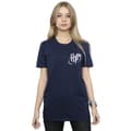 Miniatyrbillede 2 af 3: Harry Potter Womens/Ladies Logo Pocket Cotton Boyfriend T-Shirt