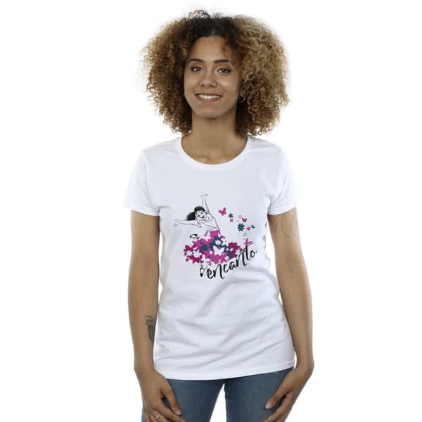 Disney Dam/Tjej - Encanto Mirabel - Bomulls-T-shirt med blommor