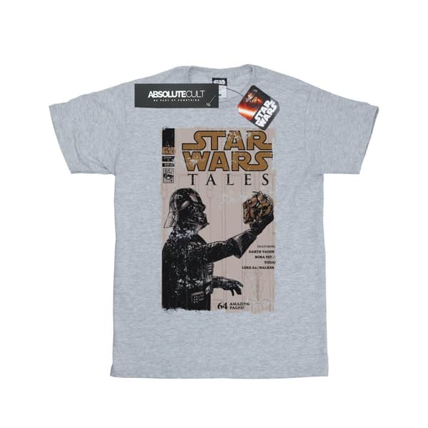 Star Wars T-shirt i bomull med Darth Vader-teckningar för flickor