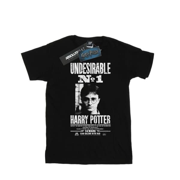 Harry Potter Boys Undesirable No. 1 T-Shirt Black 5-6 Years