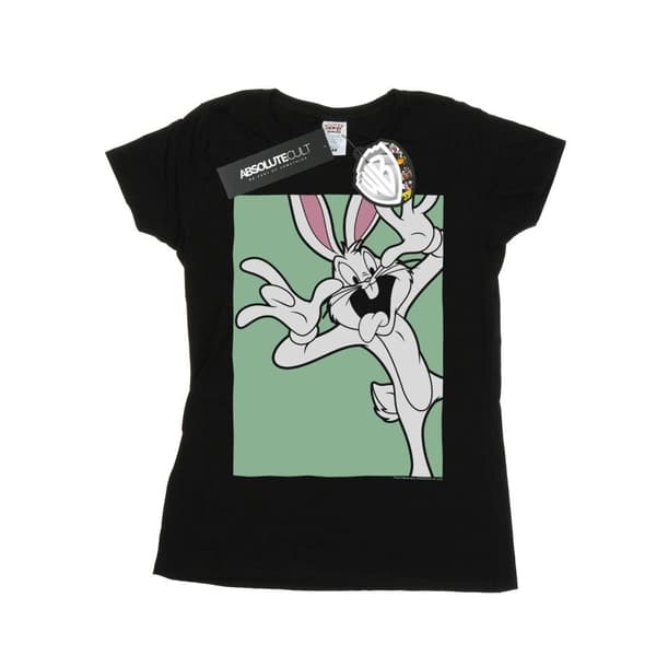 Looney Tunes Dam/Tjej Bugs Bunny Funny Face - T-shirt i bomull