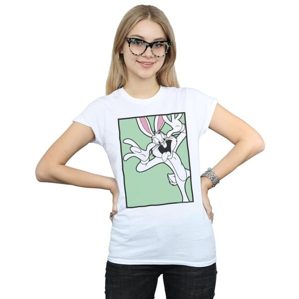 Looney Tunes Dam/Tjej Bugs Bunny Funny Face - T-shirt i bomull