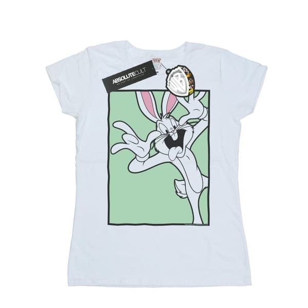 Looney Tunes Dam/Tjej Bugs Bunny Funny Face - T-shirt i bomull