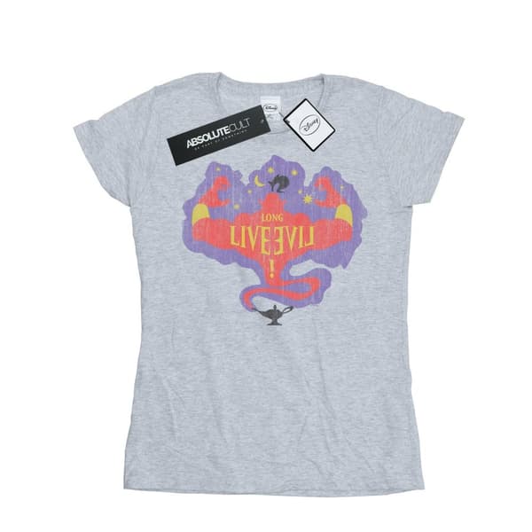 Disney Dam/Tjej The Descendants Genie Långlivad T-shirt i bomull Sports Grey M