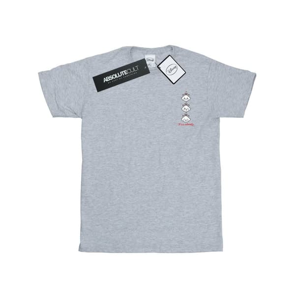 Disney Dam/Tjej Aristocats Marie Boyfriend T-shirt i bomull med brösttryck