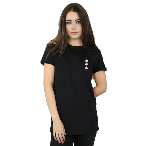 Disney Dam/Tjej Aristocats Marie Boyfriend T-shirt i bomull med brösttryck