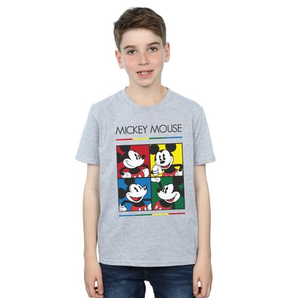 Disney Pojkar - Musse Pigg T-shirt med fyrkantig färg