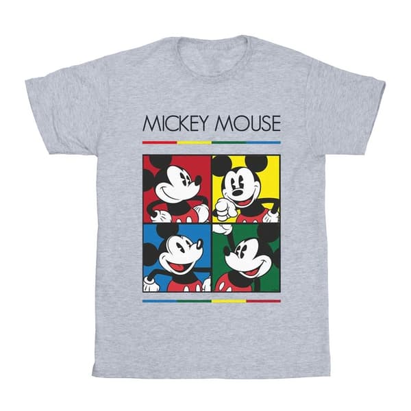Disney Pojkar - Musse Pigg T-shirt med fyrkantig färg