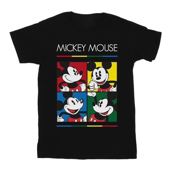 Disney Boys Mickey Mouse Square Colour T-Shirt