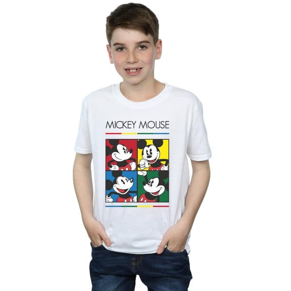 Disney Pojkar - Musse Pigg T-shirt med fyrkantig färg