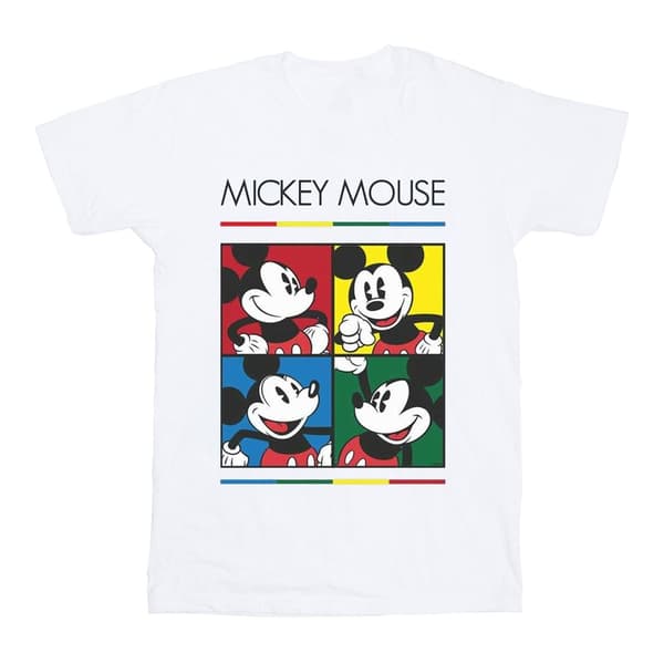 Disney Pojkar - Musse Pigg T-shirt med fyrkantig färg