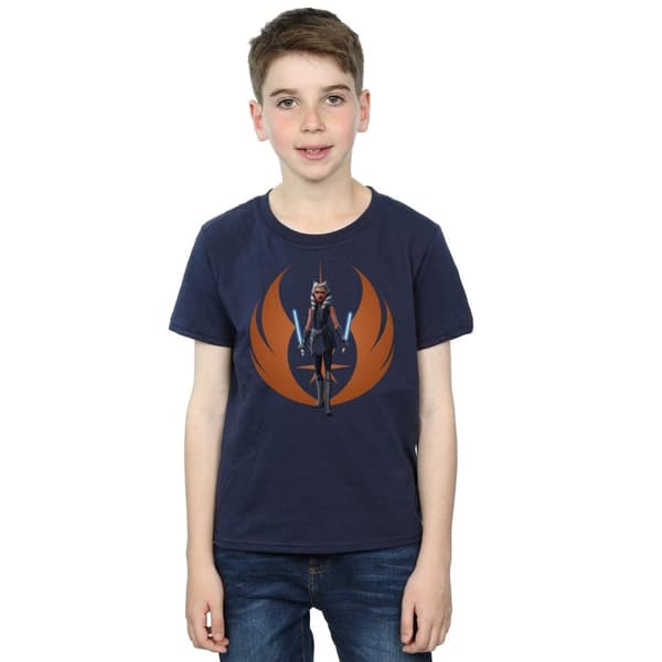 Star Wars Boys Clone Wars Ahsoka Rebel Pose T-Shirt