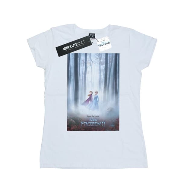 Disney Dam/Tjej Frozen 2 Movie Poster Bomulls-T-shirt