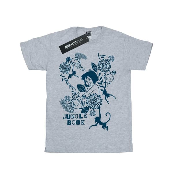 Disney Girls The Jugle Book Mowgli Tale Cotton T-Shirt