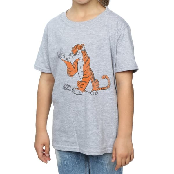 Disney Girls Djungelboken Classic Shere Khan T-shirt i bomull