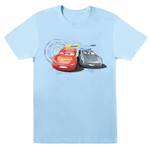 Disney Dam/kvinnor Cars Lightning Vs Storm Boyfriend T-shirt i bomull