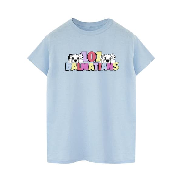 Disney Womens/Ladies 101 Dalmatians Multi Colour Cotton Boyfriend T-Shirt