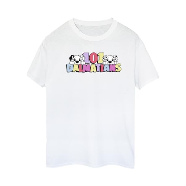 Disney Womens/Ladies 101 Dalmatians Multi Colour Cotton Boyfriend T-Shirt