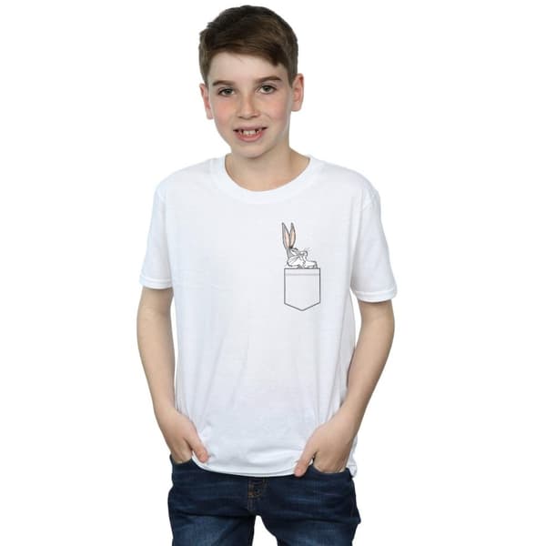 Looney Tunes T-shirt med fuskficka från Bugs Bunny för pojkar