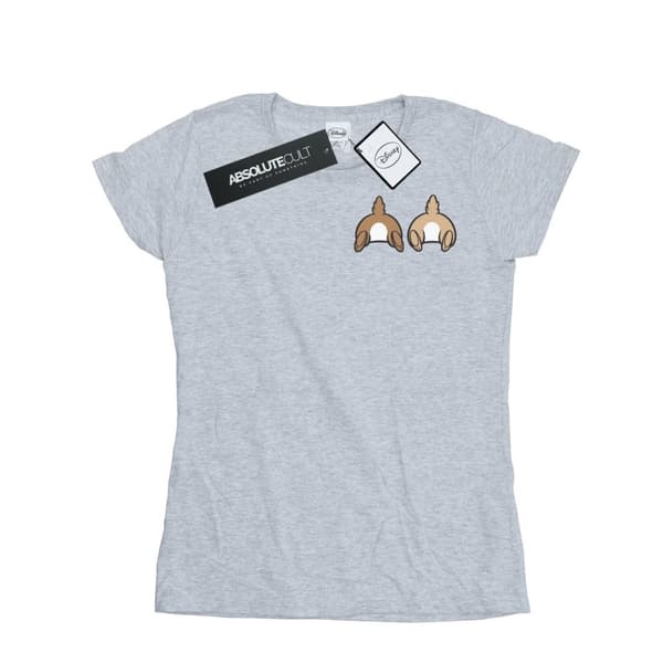 Disney Dam/Tjej - Chip N Dale - T-shirt i bomull med brösttryck på baksidan