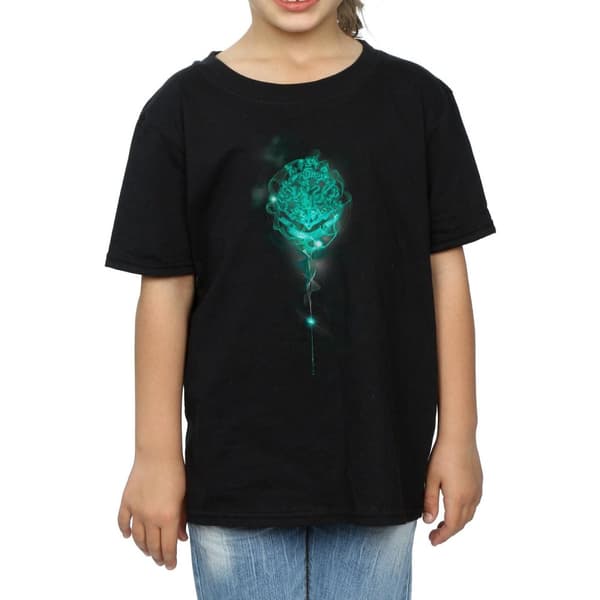Harry Potter Girls Hogwarts Crest Mist Cotton T-Shirt