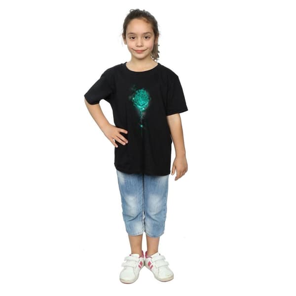 Harry Potter Girls Hogwarts Crest Mist Cotton T-Shirt