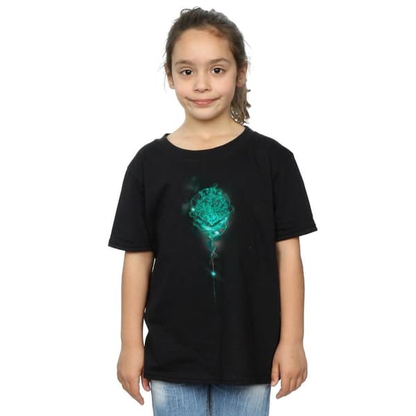 Harry Potter Girls Hogwarts Crest Mist Cotton T-Shirt
