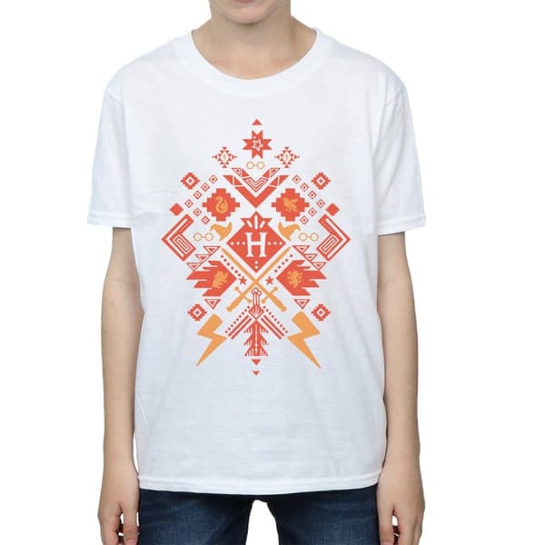 Harry Potter Fair Isle-t-shirt med julmotiv för pojkar