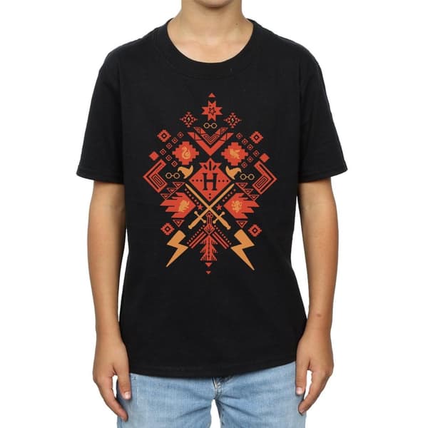 Harry Potter Fair Isle-t-shirt med julmotiv för pojkar